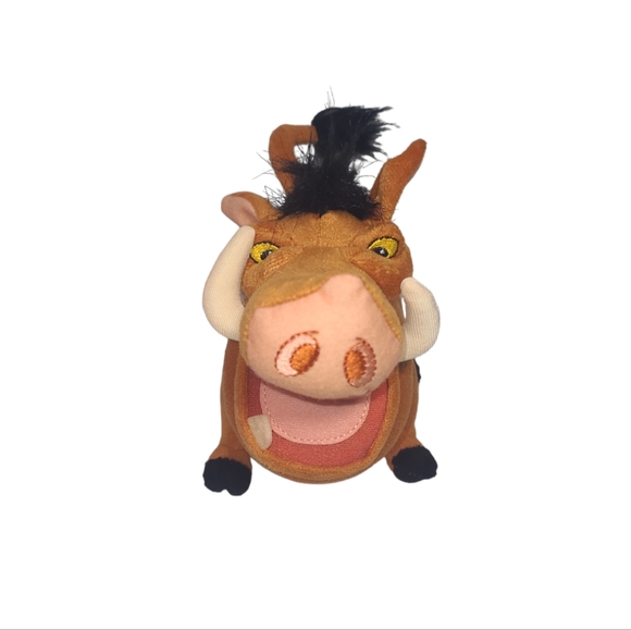 Disney The Lion King Pumbaa Small Plush 7½" Stuffed Animal Warthog - Picture 2 of 7